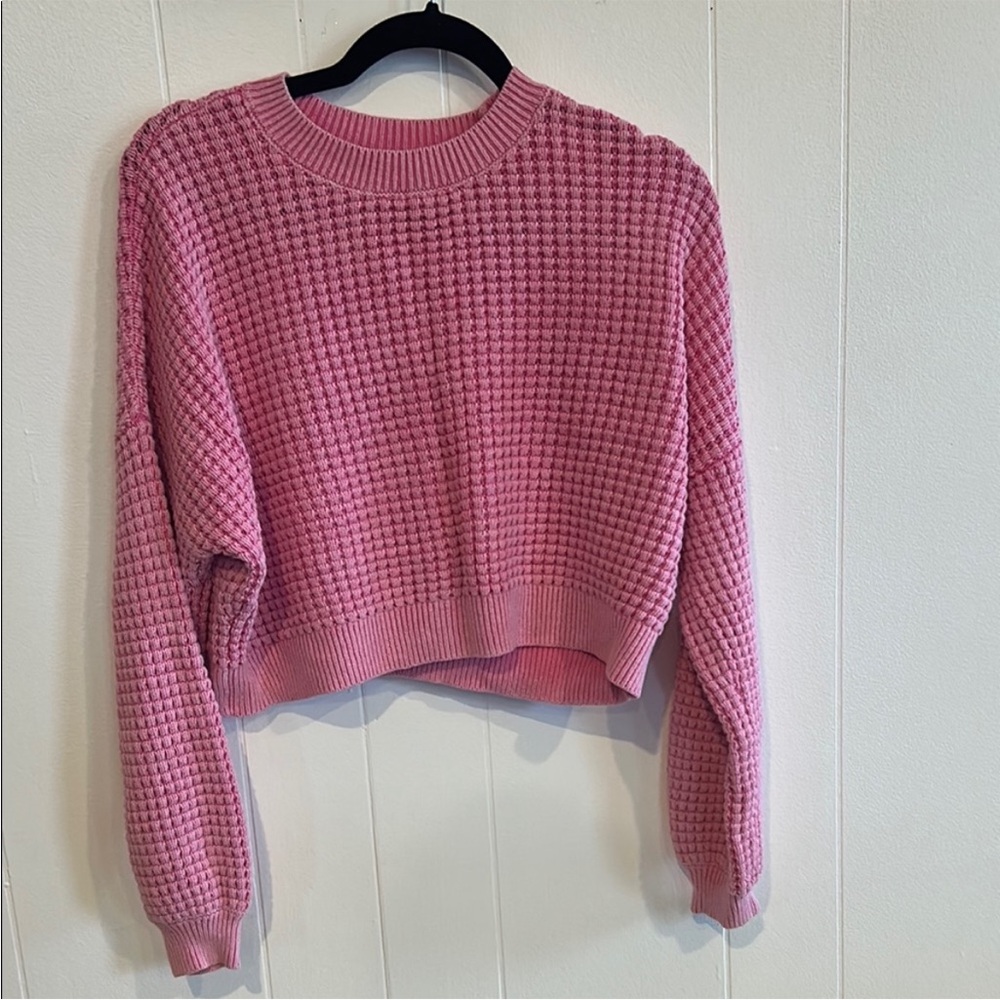 Hollister Pink Textured Women's Sweater